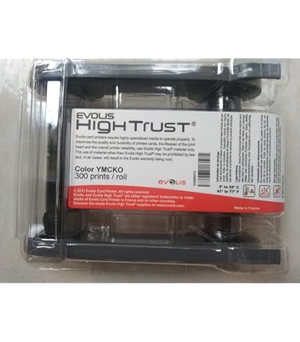 PARTSHE 800033-340 Ribbon, ZXP3 Color Ribbon, YMCKO for Zebra ZXP